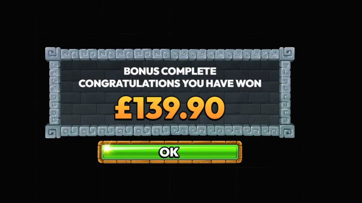 Sonny Rider & The Crystal Chambers slot game interface showing Aztec temple background